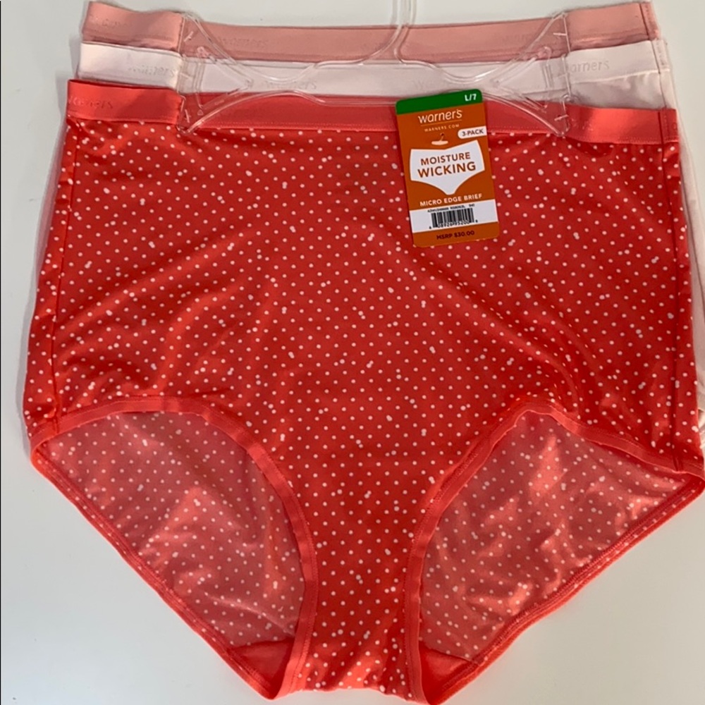 Warner’s Moisture Wicking Micro Edge Briefs M/6